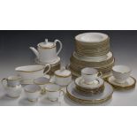 Royal Worcester dinner and tea ware decorated in the Somerset pattern, together with similar