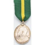 British Army Territorial Force Efficiency Medal (Edward VII) named to 623 Pte W E Turner 4th