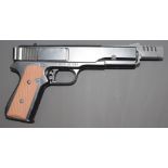 Sportsmarketing G-1015 Repeater .177 air pistol with named chequered grips, NVSN.