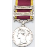 British Army Second China War Medal 1861 with clasps for Taku Forts 1860 and Pekin 1860, named to