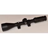 Hawke Vantage 3-9x50 rifle scope with ring mounts.