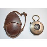 WW1 marching compass by S Mordan & Co, serial number 5041, dated 1918, with broad arrow mark and