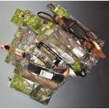 A collection of Jack Pyke, Garlands PPG, Realtree camouflage and similar rifle or shotgun slings,