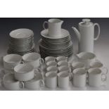 Thomas dinner and tea ware in white with platinum gilding /border, mostly six plus place settings