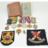 British Army WW2 medals comprising 1939/1945 Star, France and Germany Star, Defence Medal and War