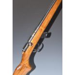 CBC Model 122 .22 bolt-action rifle with semi-pistol grip, extended magazine and 21 inch barrel,