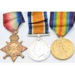 British Army WW1 medals comprising 1914/1915 Star, War Medal and Victory Medal named to 13269 Pte