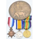 British Army WW1 medals comprising 1914/1915 Star named to 89114 Acting Bombardier E Neale Royal