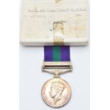 British Army General Service Medal with clasp for Palestine 1945-48 named to 28923 Pte M Ramosoeu