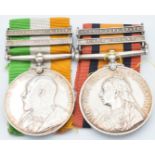 British Army Queen's South Africa Medal 1899 and King's South Africa Medal 1902 with clasps for Cape