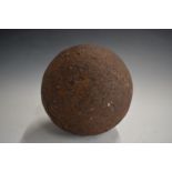Cast iron 24lb cannonball retrieved from the bay of Gibraltar
