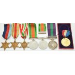 Royal Air Force WW2 medals comprising 1939/1945 Star, Africa Star with North Africa 1942-43 clasp,