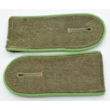 German WW2 pair of Panzer Grenadier shoulder boards, acquired by a Sherwood Forester sergeant for