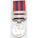 British Army Indian General Service Medal 1854 with clasps for Burma 1885-7 and Burma 1887-89