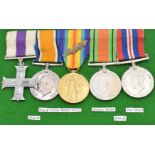 British Army WW1 and WW2 Royal Artillery Military Cross group of five awarded to Lieutenant S M Gow,