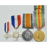 WW1 medal pair War Medal and Victory Medal named to Captain H Ainscow (Cheltenham G.P) and a