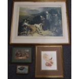 After Sir Edwin Landseer limited edition (148/300) print 'Death of a hart in Glen Tilt', 49 x