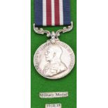 British Army WW1 Military Medal named to 13655 Cpl A Billings, 11th Battalion Suffolk Regiment