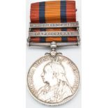 Queen's South Africa Medal 1899 with clasps for Cape Colony and South Africa 1902, named to