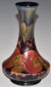 Moorcroft pedestal vase decorated in the Pomegranate pattern, signed to base, 16.5cm