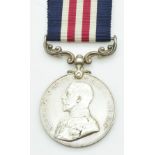 British Army WW1 Military Medal award, named to 5712 Sgt J McCarthy, 10th Battalion King's Royal