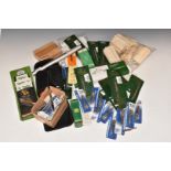 A collection of gun cleaning kit including bore brushes, patches, Hoppe's cleaning kite etc, most