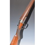 Unnamed 12 bore side by side shotgun with engraved locks, underside, trigger guard, top plate,