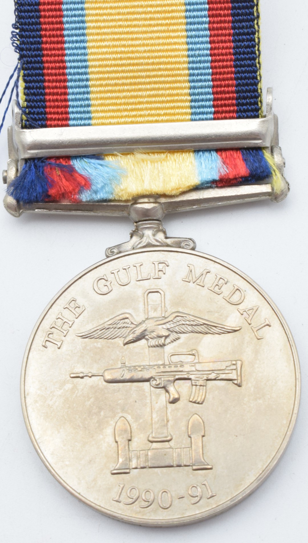 British Forces Gulf Medal 1992 with clasp for 16th January - 28th February 1991 named to M R Monk - Image 2 of 3