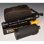 BSA Essencial 4-12-40 AO rifle scope, in original box together with a Bausch & Lomb 800mm camera