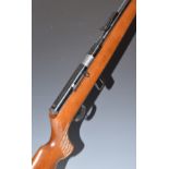 Mauser Model 105 .22 semi-automatic rifle with chequered semi-pistol grip, extended magazine,