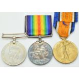 British Army WW1 medals comprising War Medal and Victory Medal named to 24847 Pte H Parker with