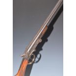 Belgian .410 side by side folding poacher's shotgun with chequered grip and forend, double trigger