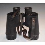 Pair of US Navy BU Ships Mark 1 7x50 binoculars, with broad arrow mark, dated 1941, made by Bausch &