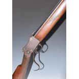 W W Greener Greener's GP Gun Martini action 12 bore single barrelled shotgun with chequered grip and