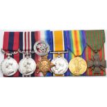 British Army WW1 Gloucestershire Regiment Distinguished Conduct Medal group of six awarded to