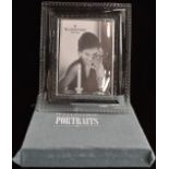A boxed Waterford Crystal photograph frame with easel back, 27 x 21.5cm