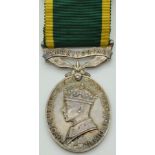 British Army Territorial Efficiency Medal named to 411668 Pte J Ferguson, Royal Military Police