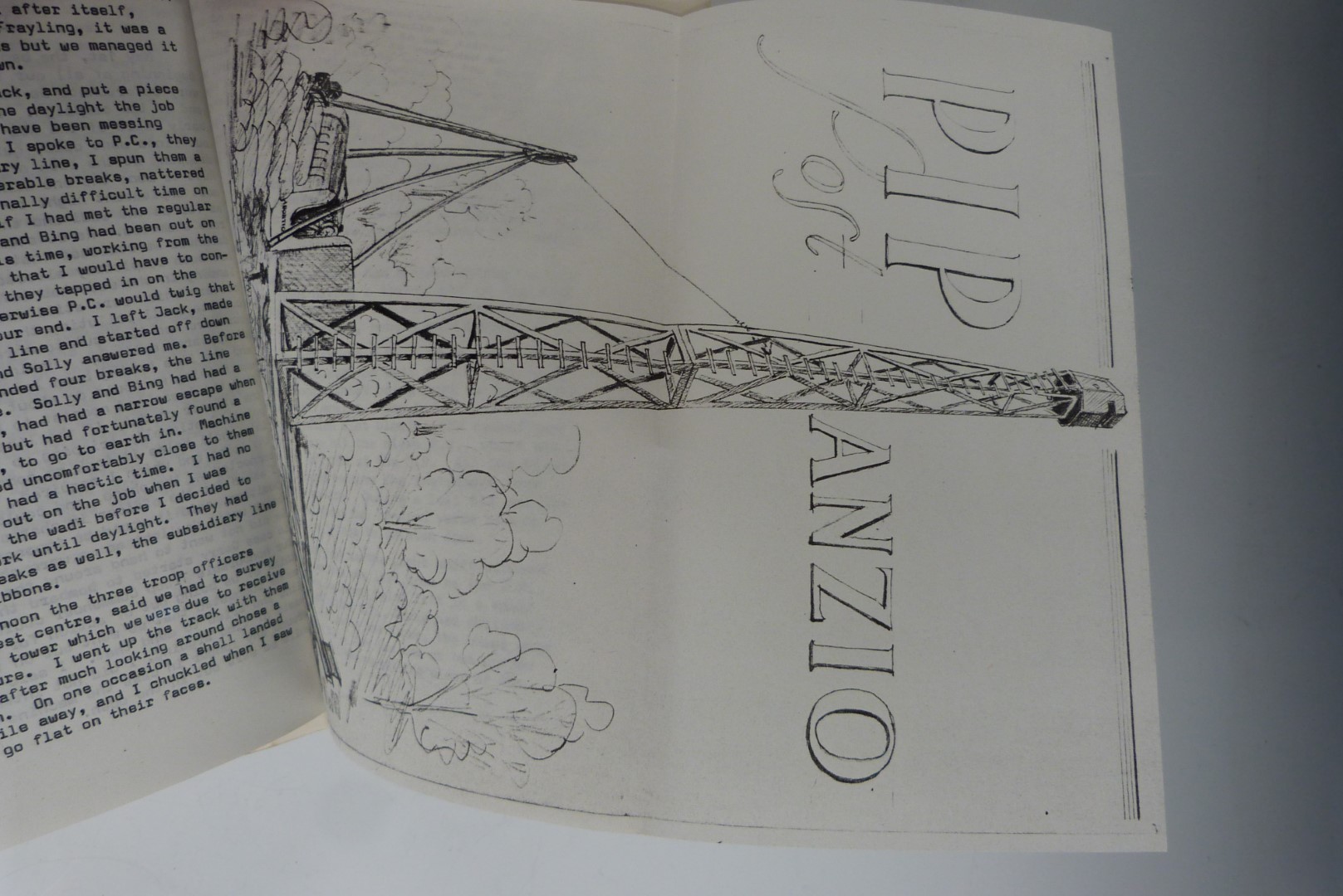 WW2 book 100 Days at Anzio by H C A P Dunn, Royal Artillery, believed to be an unpublished - Image 3 of 5