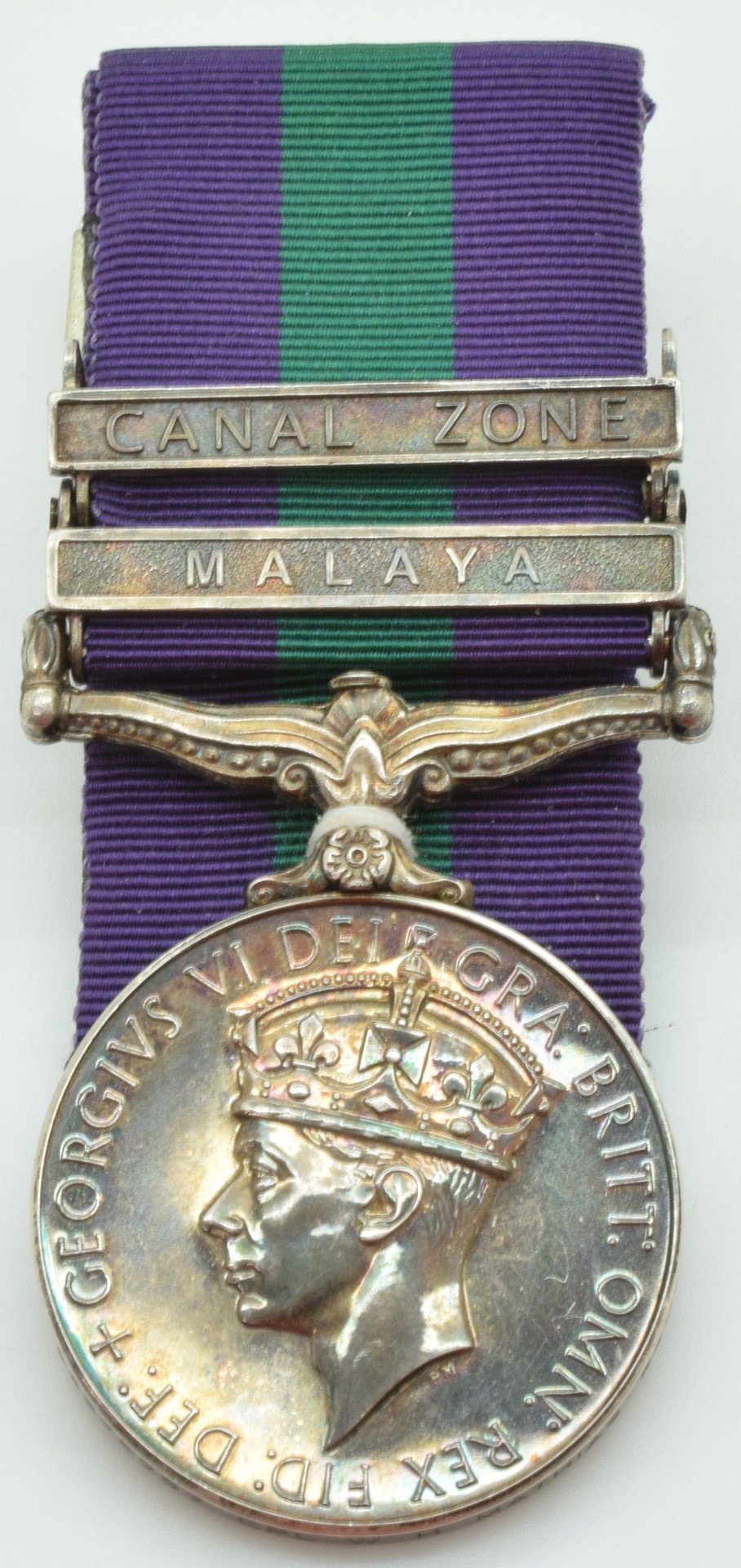 British Army General Service Medal with Malaya and Canal Zone clasps, awarded to 22275297 Corporal W