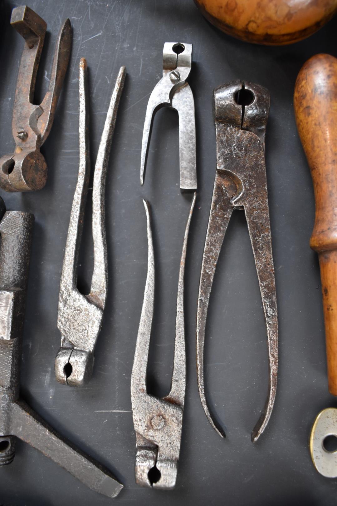 A collection of shooting related items including a pair of Parker-Hale powder measures in original - Image 7 of 10