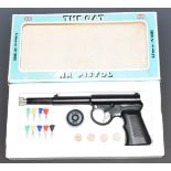 T J Harrington & Co The Gat .177 air pistol, in original box with corks and darts, NVSN