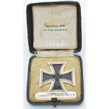 German WW2 Third Reich Nazi Iron Cross 1st class, with box