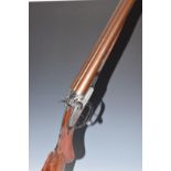 James Bakewell Warrilow of Chippenham Wiltshire 12 bore side by side hammer action shotgun with