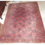 Turkoman rug with red ground W225 x L280cm