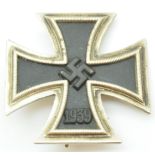 German WW2 Third Reich Nazi Iron Cross with pin back attachment