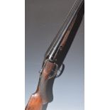 Gecado 16 bore side by side shotgun with chequered semi-pistol grip and forend, raised cheek