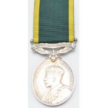 British Army Territorial Efficiency Medal (George V) named to 5176438 Pte A W Rea 5th Battalion