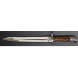 German 71/84 Mauser bayonet with CE WG to ricasso.