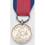 Waterloo Medal 1815 named to Despard Curtis 1st Battalion 40th Regiment of Foot, served in Major F