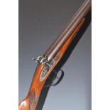 Pietta Navy Arms style 12 bore side by side percussion hammer action muzzle loading shotgun with